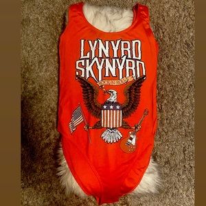 Orange Lynard Skynard Swimsuit/Bodysuit BAND XL